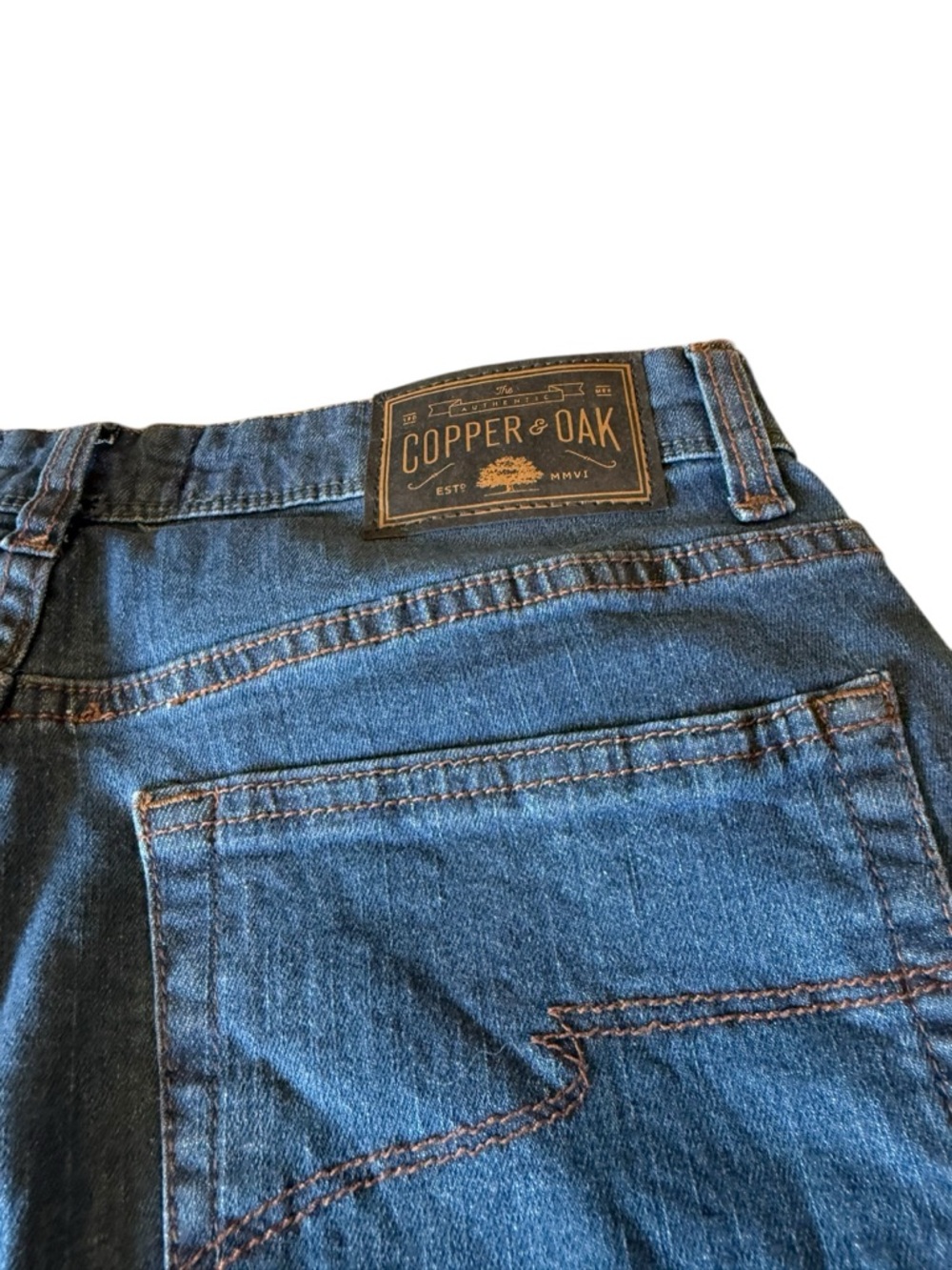 Copper & Oak Slim Straight Stretch Denim Jeans Dark‎ Blue 30x30 MSRP $65 NWOT